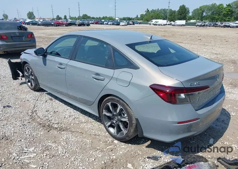 2025 Honda Civic Hybrid Sport/Sport Touring из США, поврежденный, VIN 2HGFE4F80SH322573